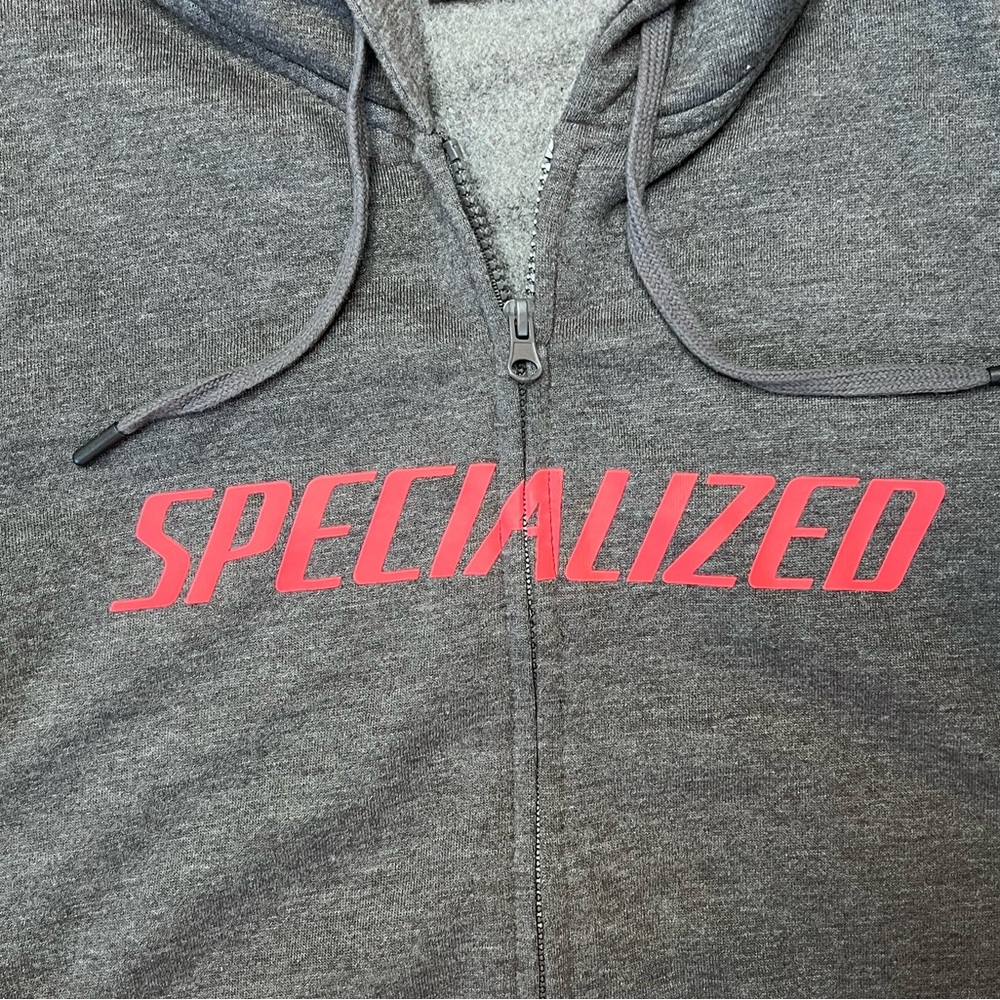 Specialized Premium Gray Zip Up Hoodie Women’s Size M Cycling Biking - Picture 3 of 9